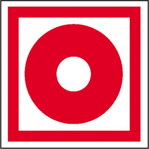 Stein HGS Brandschutzschild, Brandmelder (manuell), 150 x 150 mm / Folie, selbstklebend, 38.2731