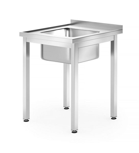 Hendi Arbeitstisch mit Waschbecken, 600x600x850 mm, 811849