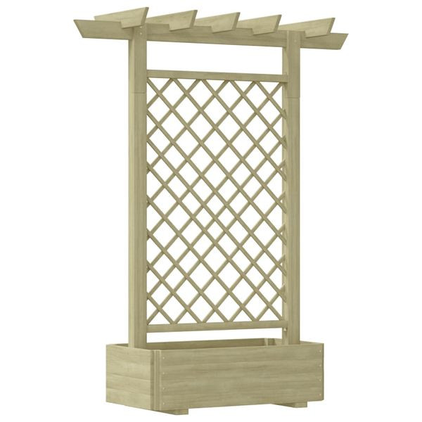 vidaXL Pergola mit Pflanzkasten 162x56x204 cm Holz, 41702