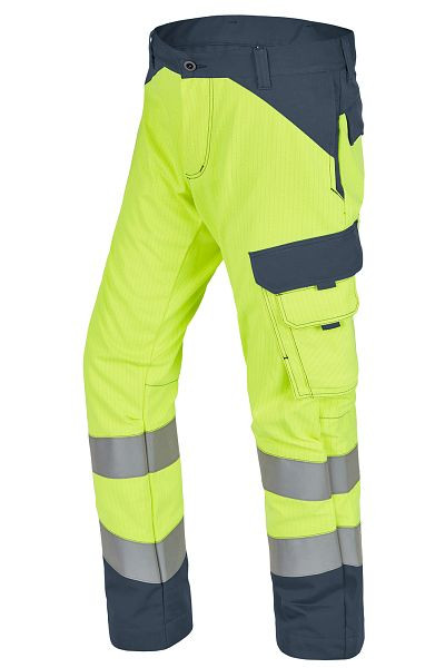 ROFA Bundhose 2385 teilszweilagig, Größe 26, Farbe 381-leuchtgelb-grau, 4552385-381-26