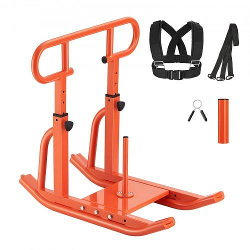 VEVOR Krafttrainingsschlitten für Geschwindigkeit, Fitnessgerät mit Griff, kompatibel mit 25/51 mm Gewichtsscheiben, SZXQCS12YCTXRF8FI001V0