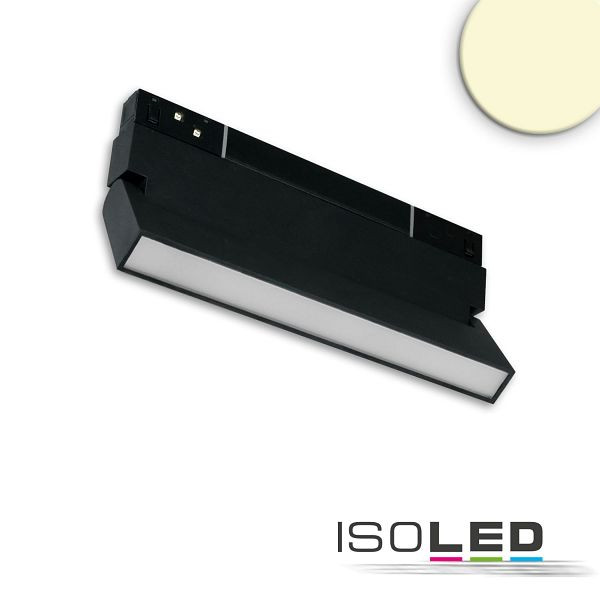 ISOLED Track48 Linear-Schienen-Strahler 22cm schwarz, 12W, 120°, UGR<19, 48V DC, 3000K, CRI90, 116102