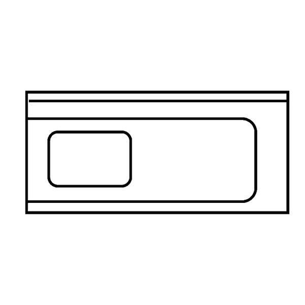 KBS Universal-Zulauftisch ohne Grundboden, 120cm Anbau rechts, Becken links, mit AK, 20390011