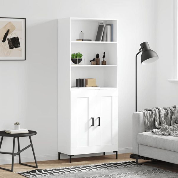 vidaXL Highboard Weiß 69,5x34x180 cm Holzwerkstoff, 3189957