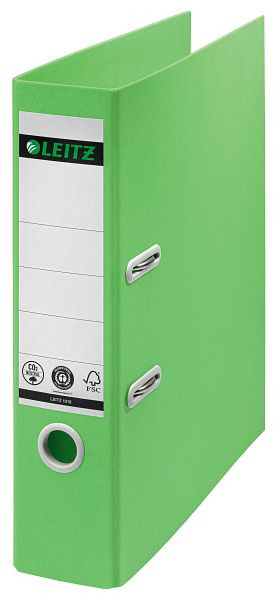 LEITZ 1018 Qualitäts-Ordner Recycle 180°, A4, 80 mm, klimaneutral, grün, 1018-00-55
