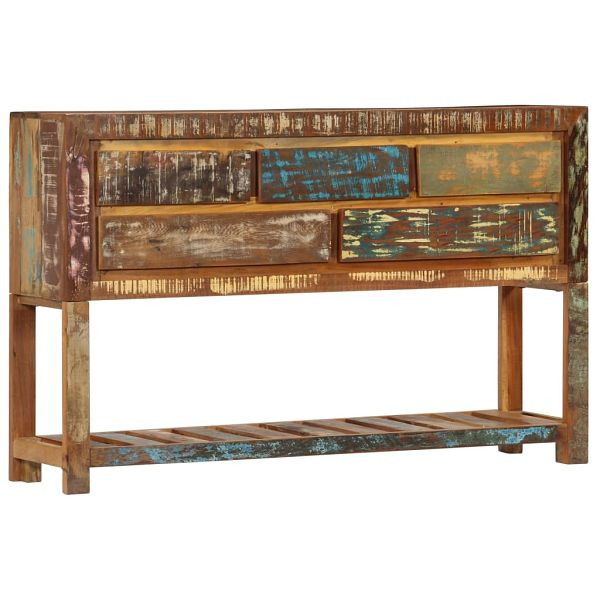 vidaXL Sideboard 120x30x75 cm Altholz Massiv, 75 cm hoch, 247478