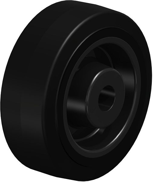 Blickle POEV 100/15XR Rad aus Elastik-Vollgummi, Schwarz, 7294