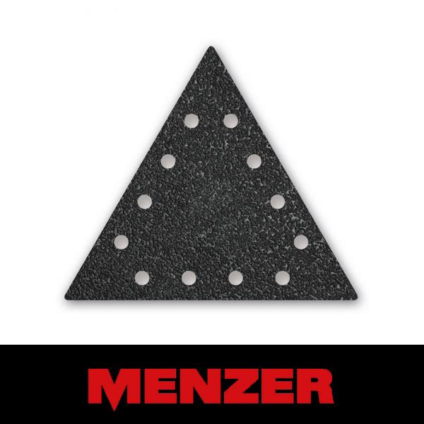 Menzer Klett-Schleifblatt, 250 x 290 mm, 12 Loch, Körnung 16, Siliciumcarbid, VE: 10, 262011016