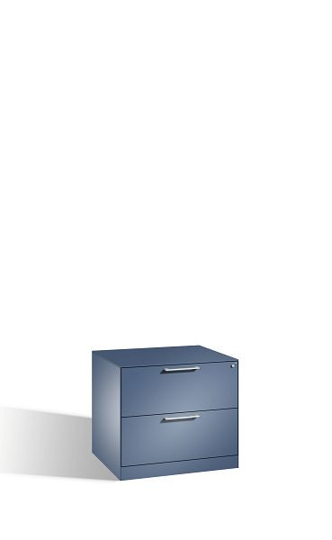 C+P Hängeregistraturschrank Asisto, H710xB800xT600mm, Farbe: Fernblau, Bügelgriff, 146273-212 S10093