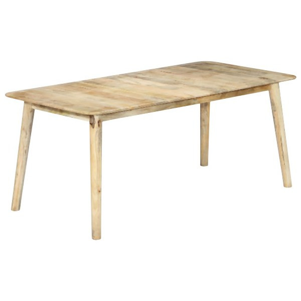 vidaXL Esstisch 180×90×76 cm Mango Massivholz, Massivholz, 282720
