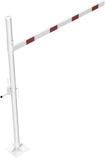 Schake Höhenbegrenzer drehbar zum Einbetonieren, Querrohrlänge: 2500 mm, mit Dreikantverschluss, für Dübel Befestigung, 417_251FBP