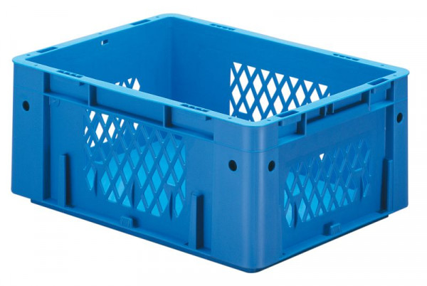 LA-KA-PE VTK 400/175-1, Euro-Schwerlast-Behälter, rot, Wände durchbrochen, Boden geschlossen, Material: PP, VE: 4 Stück, 17517 02 11