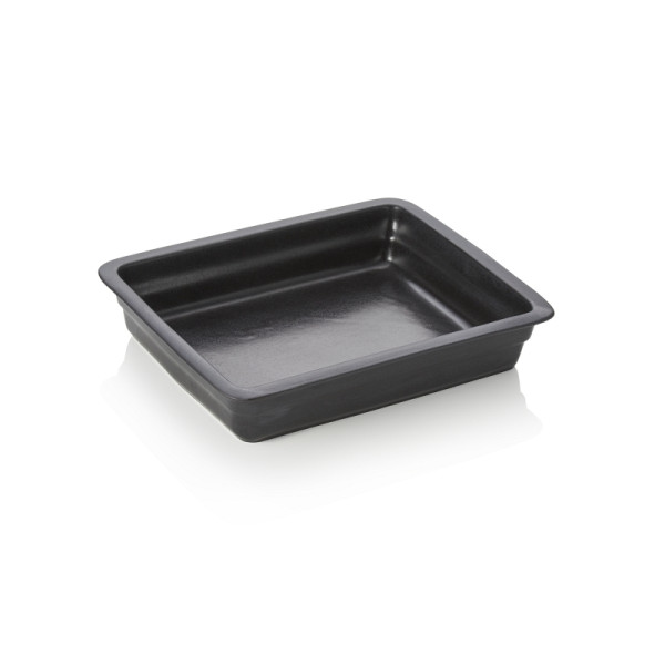 WAS GN Behälter Induktion 1/2-065 mm, schwarz, Porzellan, 4894012