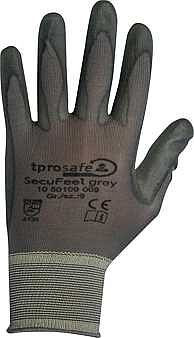 tprosafe Feinstrickhandschuh SecuFeel® grau, Größe 9, VE: 12 Paar, tp.1050109009