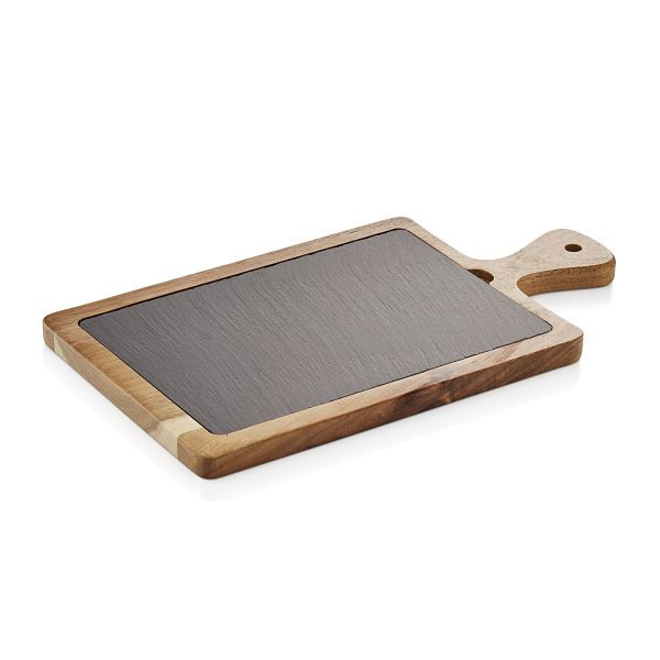 WAS Servierbrett Natural Slate Serving Board, 33,8 x 17,8 x 2 cm, 3318034