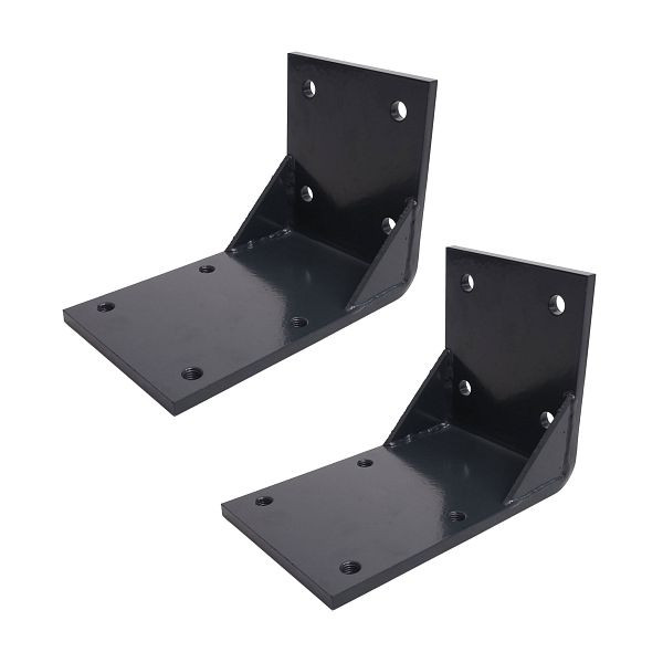Mendler 2er-Set Deckenadapter für Kassetten-Markise T122 T123, Deckenmontage Halterung Adapter, anthrazit, 2x76438