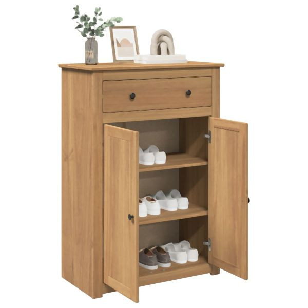 vidaXL Schuhschrank Panama 80x40x114 cm Massivholz Kiefer, 4016391
