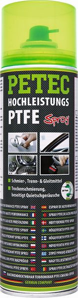 Petec Ptfe-Spray, Transparent, 500ml, VE: 6 Stück, 74050