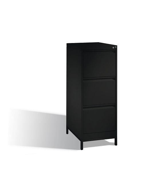 C+P Hängeregistraturschrank Acurado, H1045xB433xT590mm, Farbe: Schwarzgrau, Griffleiste, 12423-311 S10078
