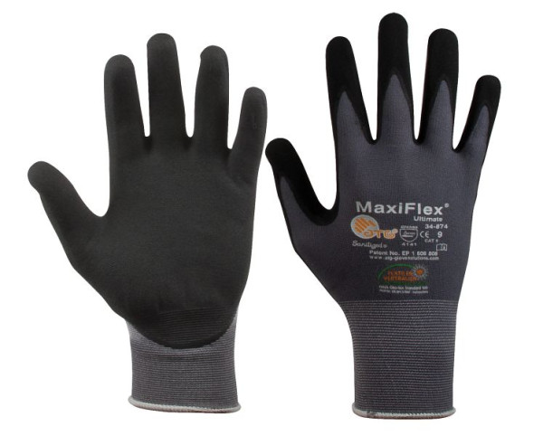 SW-Stahl Nylon Feinstrickhandschuh, Größe 9, VE: 1 Paar, Nylon, mit Nitril/PU-"Foam"-Beschichtung, 11531L