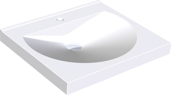 KWC Einzelwaschtisch, RONDA, MIRANIT, 600x125x530 mm, Mulde rund, 2000090004