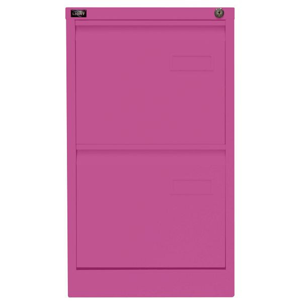 Bisley LIGHT Hängeregistraturschrank LIGHT, einbahnig, 2 HR-Schubladen, 681 fuchsia, IPCCA12681