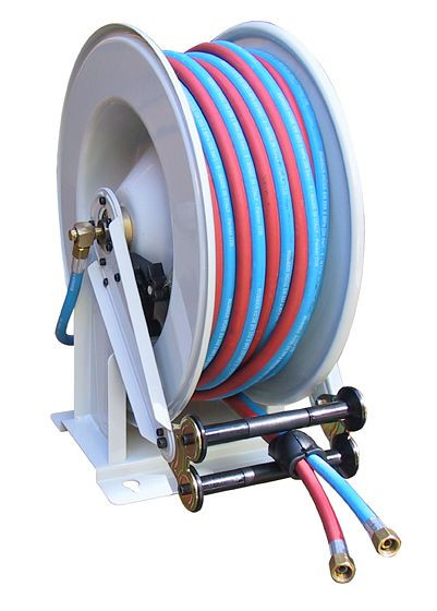 Ebinger Schlauchaufroller OSM 610, Max. 20bar, 20m - 2x9mm ID Autogenschlauch (EN 559), 1.610.702