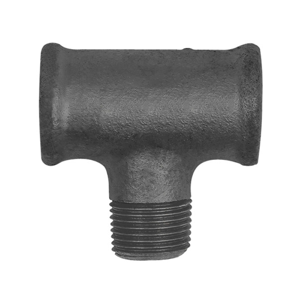 Riegler T-Stück 133, Rp 3/8 innen, R 3/8, Rp 3/8 innen, Temperguss schwarz, 133693