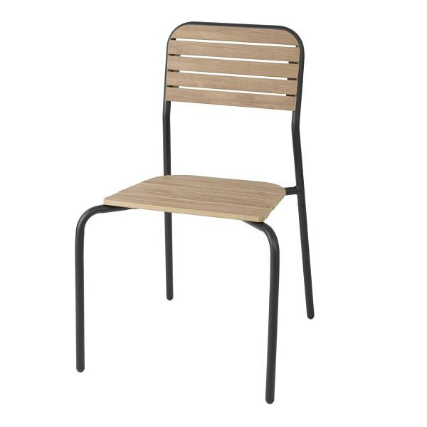 Bolero Santorini Outdoor-Stühle in Holzoptik (4er-Pack), FU537