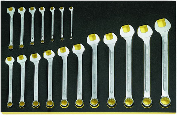 STAHLWILLE Ringmaulschlüssel in TCS Nr.TCS 13/18,6-24MM 3/3-Teilung 18-teilig, 96838183