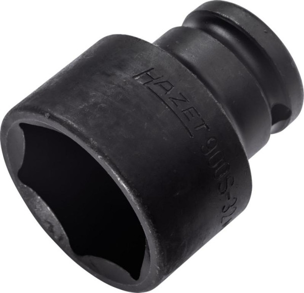Hazet Schlag-, Maschinenschrauber Steckschlüsseleinsatz, Sechskant, Vierkant hohl 12,5 mm, Außen-Sechskant-Tractionsprofil, 32 mm, 900S-32