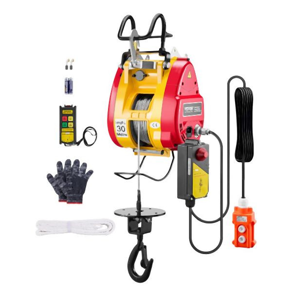 VEVOR 2-in-1 Tragbare elektrische Hebewinde 1100LBS Kabelgebundene/kabellose Fernbedienung, MAGKBXSDDHLSHP9W7V2