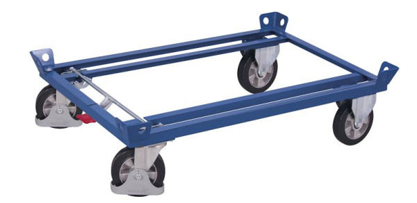 VARIOfit Fahrgestell, Ladefläche: 1.210 x 810 mm, RAL 5010 enzianblau, Radsatz: Bereifung aus Elastikvollgummi auf Aluminiumdruckgussfelge, sw-870.001