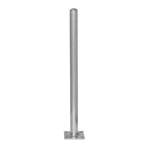 Schake Absperrpfosten Stahl, feuerverzinkt, zum Aufdübeln, Höhe 1000 mm, ∅: 60 mm, 310814