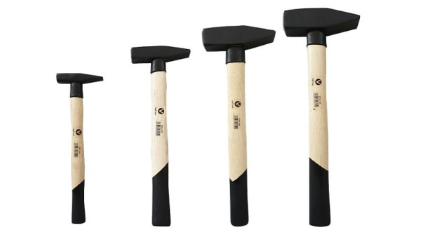 VaGo-Tools Profi 4-teiliges Set Schlosserhammer Schlosser Hammer 100 300 800 1000 g, 233-101/103/108/110 je 1_cv