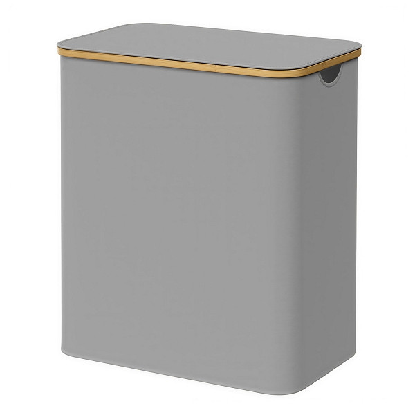 SONGMICS Wäschekorb, Hell Grau, 60x38,5x70,5 cm, LCB515G01