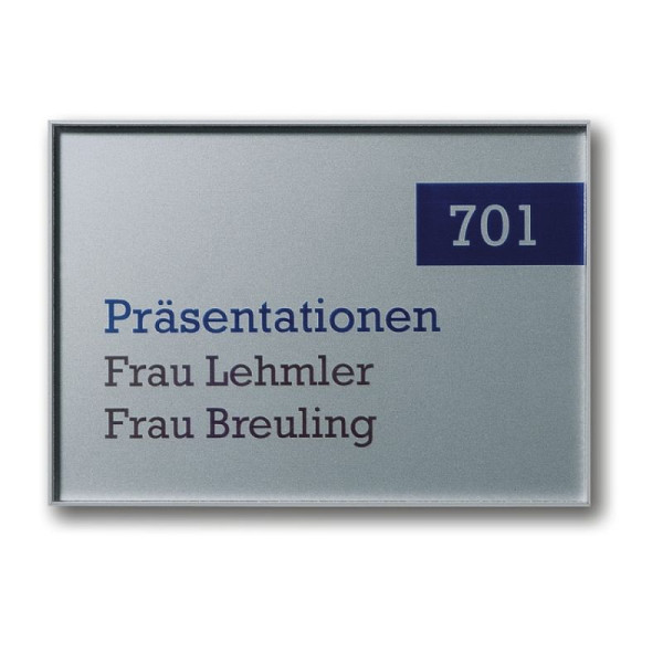 Stein HGS Türschild -Unitex L-, Funktionsschild mit Schieber/155x155mm, 21159