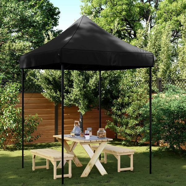 vidaXL Partyzelt Faltbar Pop-Up Schwarz 200x200x306 cm, 4004990