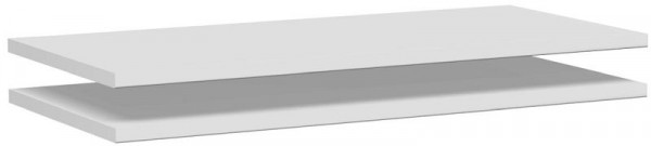 geramöbel Regalzwischenboden zur Verbindung von 2 Schränken, 2 Stück, 800x383x19, Lichtgrau, N-383200-L