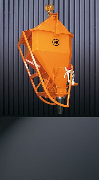 Eichinger Betonsilo 1033C.3, 250l, Bügel, Hebelverschluss, liegende Form, Auslauf Ø 150 mm, 10330310360000