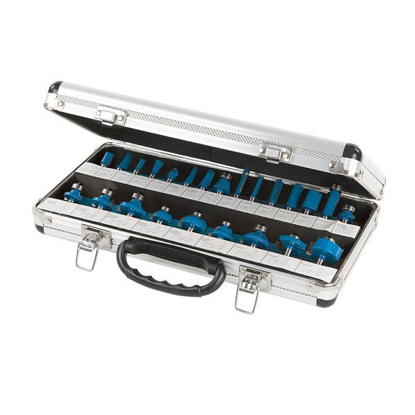 Silverline 1/4-Zoll-Hartmetall-Fräser, 24-tlg. Satz, 1/4 Zoll, 656577