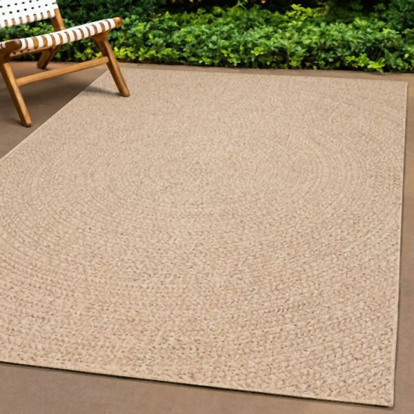 vidaXL Teppich ZIZUR 80x250 cm Jute-Optik Indoor und Outdoor, 4006160