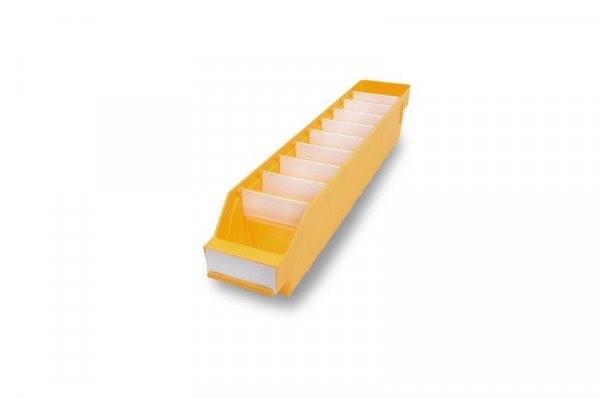 Stemo Lagerkasten 5009 gelb, Abmessungen (LxBxH): 500x90x95mm, VE: 40 Stück, 540301