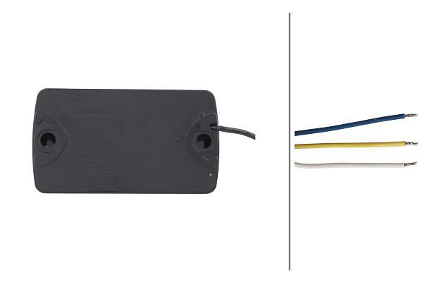 HELLA Blinkleuchte, DuraLED, LED, 24/12V, Anbau/geschraubt, glasklar, Kabel: 2500mm, offene Kabelenden, hinten, senkrechte Befestigung, 2BA 980 607-701