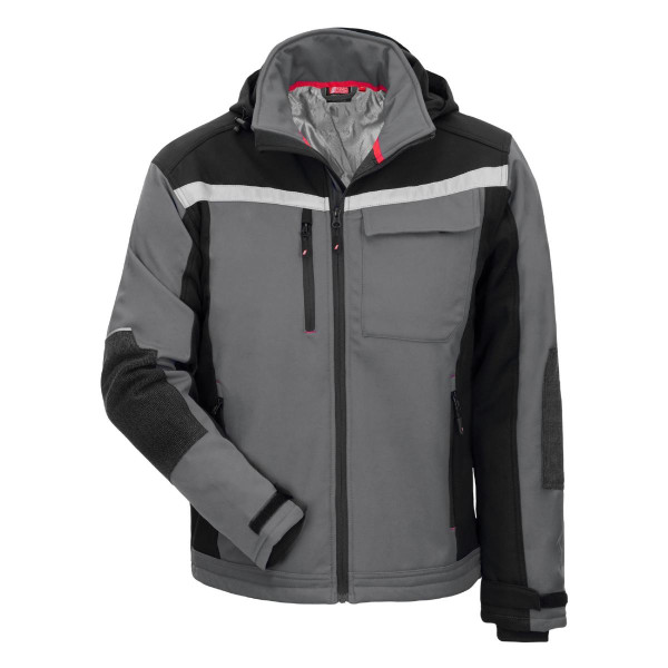 NITRAS MOTION TEX PLUS, Softshelljacke, grau / schwarz (Farbcode: 1210), Größe: M, VE: 10 Stück, 7182-M