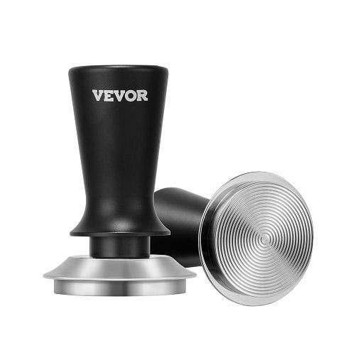 VEVOR Espresso-Tamper 53 mm, gefedert, 13,6 kg Kaffeewerkzeug, Edelstahl, rutschfester Griff, Schwarz, YFC53MMBXGLLW3AILV0