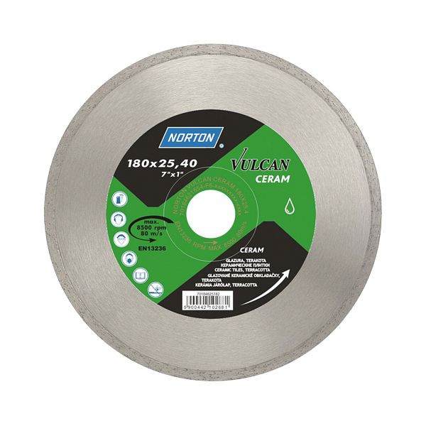 Norton VULCAN TILE Diamantscheiben Norton Vulcan-VULCAN TILE-18x25.4-5x1.7, 70184625182