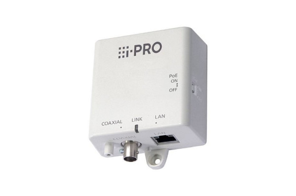 i-Pro Coaxial-Lan-Konverter Kameraseitige Einheit PoE+ bereit, WJ-PC200E