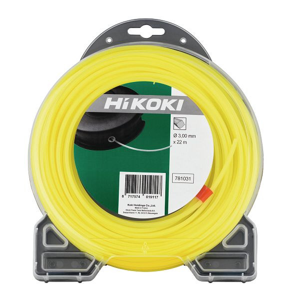 HiKOKI Trimmerfaden quadratisch 3.0mm gelb L=15m (154 gr), 781030