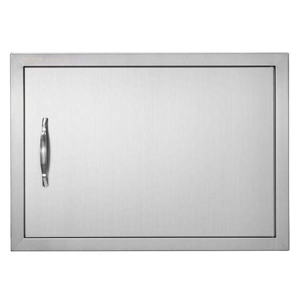 VEVOR Grill-Zugangstür, 610 x 432 x 46 mm, Einzelne Außenküchentür, Vertikale Wandtür mit Griff, DMMBSCJMYS24LQ87IV0